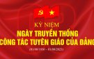 KỶ NIỆM 93 NĂM, NGÀY TRUYỀN THỐNG NGÀNH TUYÊN GIÁO CỦA ĐẢNG (01/08/1930-01/08/2023)