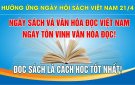  NGÀY SÁCH VÀ VĂN HÓA ĐỌC VIỆT NAM 21/4